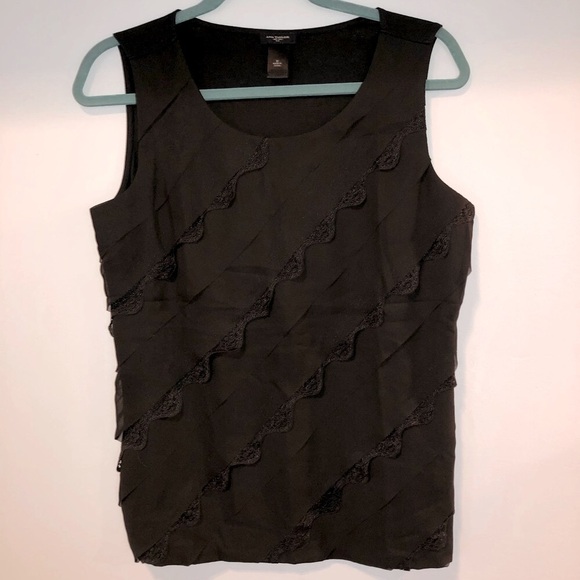 Ann Taylor size medium black sleeveless tank top - Picture 1 of 8